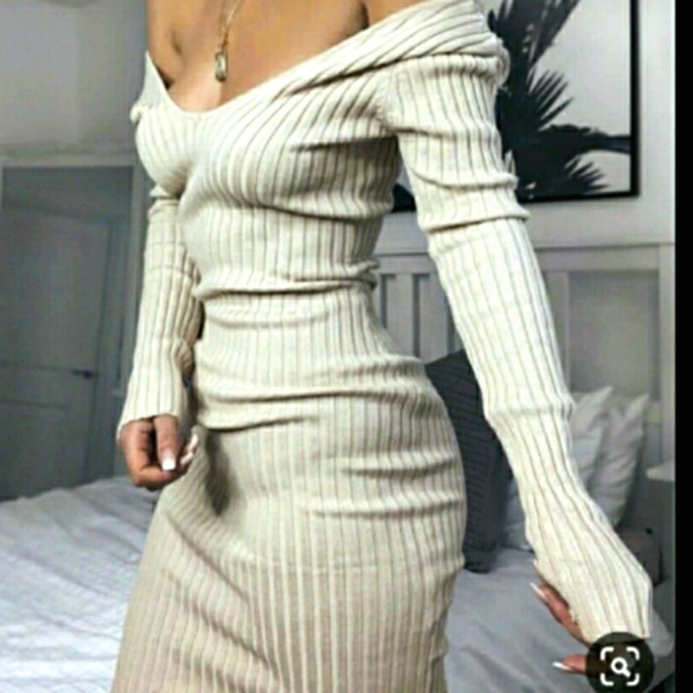 Long Ribbed Dress